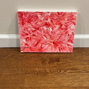 Junior Sandler Abstract Pink and Red Canvas Art